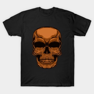 Gold Head Skull T-Shirt